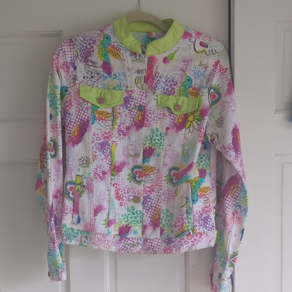 Colorful Women's Jean Jacket